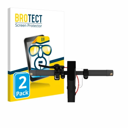 Vorderseite einer Produktverpackung mit dem Markenlogo BROTECT. Daneben ist das Gerät Xiaomi Mi 4 Lite E-Scooter (2. Gen.) mit