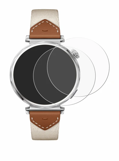 Abbildung des Geräts Huawei Watch GT 5 (41 mm) mit einer Vielzahl des Displayschutzes.