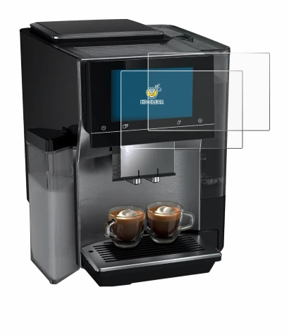 Abbildung des Geräts Siemens EQ700 mit einer Vielzahl des Displayschutzes.