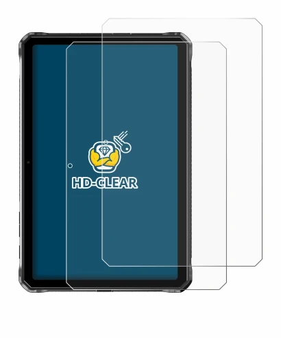 Abbildung des Geräts Doogee R10 mit einer Vielzahl des Displayschutzes.