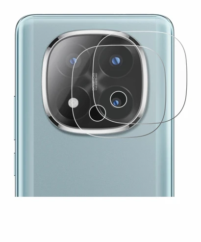 Abbildung des Geräts Xiaomi Redmi Note 14 Pro Plus (NUR Kameraschutz) mit einer Vielzahl des Displayschutzes.