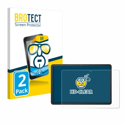 Vorderseite einer Produktverpackung mit dem Markenlogo BROTECT. Daneben ist das Gerät Blackview Tab 60 10.1" mit dem zugehörig