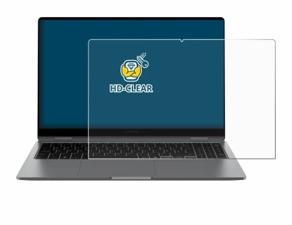 Abbildung des Geräts Samsung Galaxy Book5 360 15.6" mit einer Vielzahl des Displayschutzes.