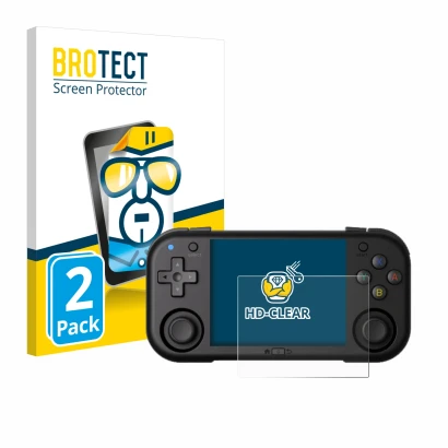 Vorderseite einer Produktverpackung mit dem Markenlogo BROTECT. Daneben ist das Gerät Magicx Mini Zero 28 mit dem zugehörigen