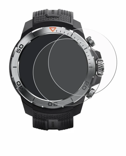 Abbildung des Geräts Xiaomi Mibro GS Explorer mit einer Vielzahl des Displayschutzes.