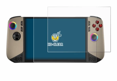 Abbildung des Geräts MSI Claw 8 AI+ mit einer Vielzahl des Displayschutzes.