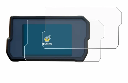 Abbildung des Geräts KTM 390 / 890 Adventure 2020+ mit einer Vielzahl des Displayschutzes.