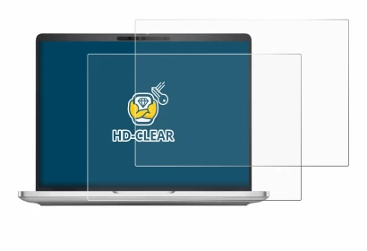 Abbildung des Geräts Dell Pro 13 Plus Laptop mit einer Vielzahl des Displayschutzes.