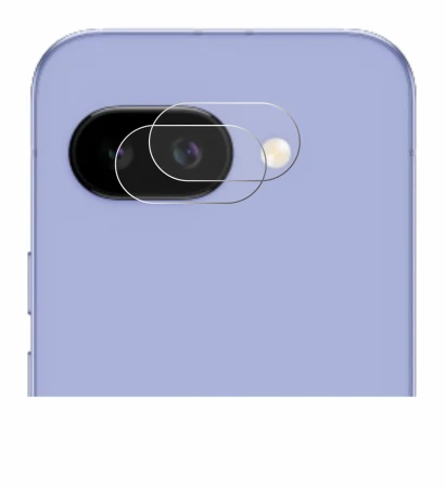 Abbildung des Geräts Google Pixel 9a (NUR Kameraschutz) mit einer Vielzahl des Displayschutzes.