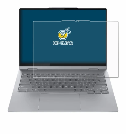 Abbildung des Geräts Lenovo ThinkBook 14 2-in-1 Gen 5 mit einer Vielzahl des Displayschutzes.