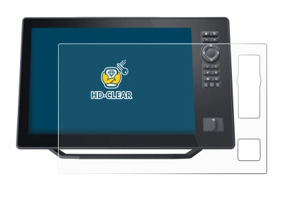 Abbildung des Geräts Humminbird Xplore 12 mit einer Vielzahl des Displayschutzes.
