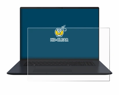 Abbildung des Geräts ASUS Vivobook 18 M1807 mit einer Vielzahl des Displayschutzes.