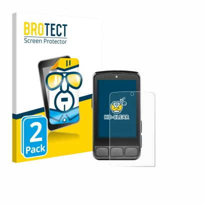 Vorderseite einer Produktverpackung mit dem Markenlogo BROTECT. Daneben ist das Gerät Wahoo Elemnt Roam 3 mit dem zugehörigen 