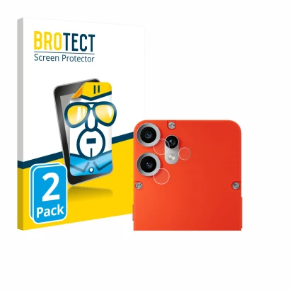 Vorderseite einer Produktverpackung mit dem Markenlogo BROTECT. Daneben ist das Gerät Nothing CMF Phone 2 Pro (NUR Kameraschut