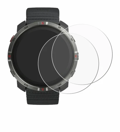 Abbildung des Geräts Polar Grit X2 mit einer Vielzahl des Displayschutzes.