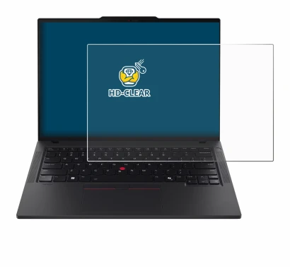 Abbildung des Geräts Lenovo ThinkPad T14 Gen 6 mit einer Vielzahl des Displayschutzes.