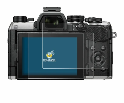Abbildung des Geräts Olympus OM System OM-5 Mark II mit einer Vielzahl des Displayschutzes.