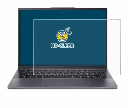 Abbildung des Geräts Acer Swift Go 14 OLED mit einer Vielzahl des Displayschutzes.