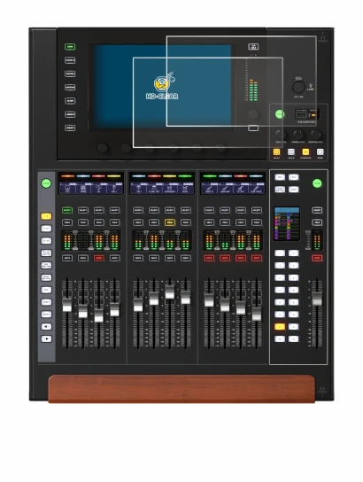Abbildung des Geräts Behringer Wing Compact mit einer Vielzahl des Displayschutzes.