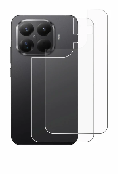 Abbildung des Geräts Xiaomi 15T Pro (Rückseite) mit einer Vielzahl des Displayschutzes.