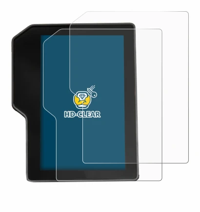 Abbildung des Geräts Yamaha Tenere 700 / Rally 2025 mit einer Vielzahl des Displayschutzes.