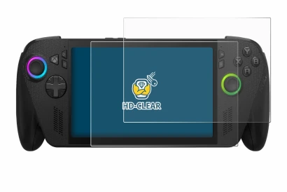 Abbildung des Geräts ASUS ROG Xbox Ally X mit einer Vielzahl des Displayschutzes.