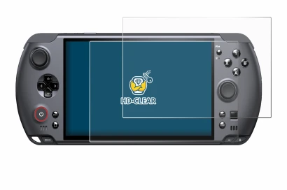 Abbildung des Geräts GPD Win 5 mit einer Vielzahl des Displayschutzes.