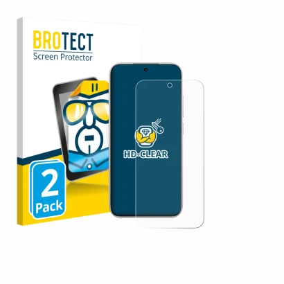 Vorderseite einer Produktverpackung mit dem Markenlogo BROTECT. Daneben ist das Gerät Xiaomi Poco F8 Pro mit dem zugehörigen D