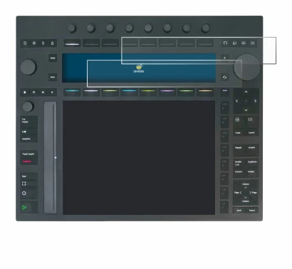 Abbildung des Geräts Ableton Push 3 mit einer Vielzahl des Displayschutzes.