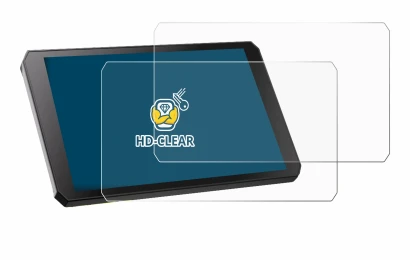 Abbildung des Geräts RiderNav R7M mit einer Vielzahl des Displayschutzes.