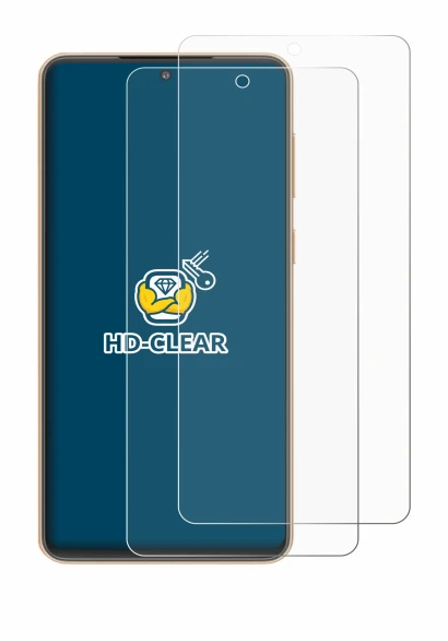 Abbildung des Geräts Samsung Galaxy F55 mit einer Vielzahl des Displayschutzes.