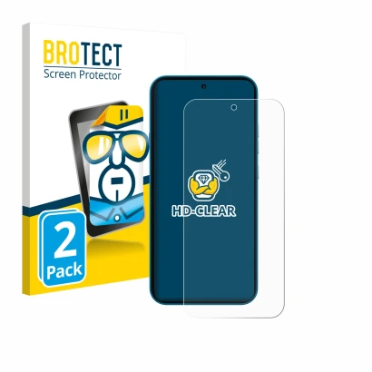 Vorderseite einer Produktverpackung mit dem Markenlogo BROTECT. Daneben ist das Gerät Nothing Phone (4a) mit dem zugehörigen D