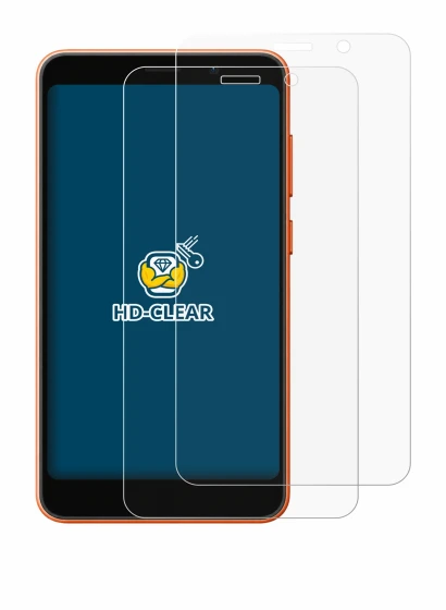 Abbildung des Geräts Ulefone Note 22 mit einer Vielzahl des Displayschutzes.
