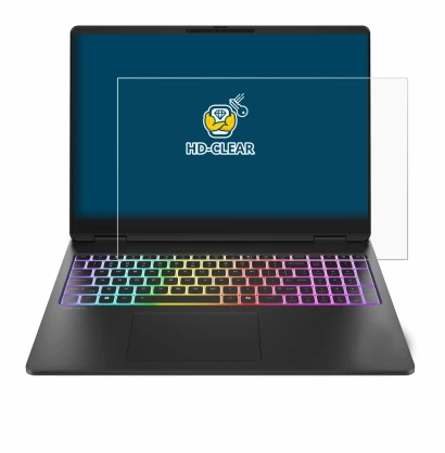 Abbildung des Geräts HP HyperX OMEN MAX 16 mit einer Vielzahl des Displayschutzes.