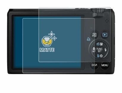 Abbildung des Geräts Canon PowerShot S95 mit einer Vielzahl des Displayschutzes.