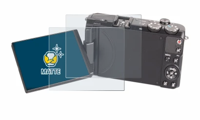 Abbildung des Geräts Samsung EX2F mit einer Vielzahl des Displayschutzes.