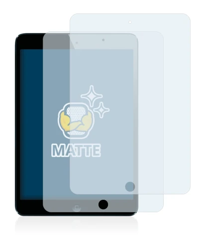 Abbildung des Geräts Apple iPad Mini 1 2012 mit einer Vielzahl des Displayschutzes.