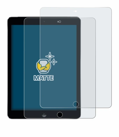 Abbildung des Geräts Apple iPad Air 2 2014 mit einer Vielzahl des Displayschutzes.