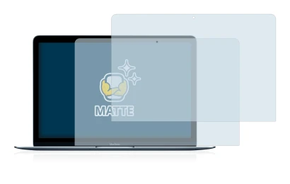 Abbildung des Geräts Apple MacBook 12" (Anfang 2015) mit einer Vielzahl des Displayschutzes.