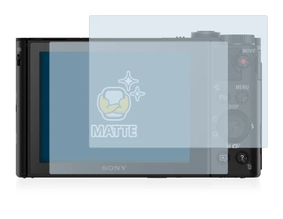 Abbildung des Geräts Sony Cyber-Shot DSC-HX90 mit einer Vielzahl des Displayschutzes.