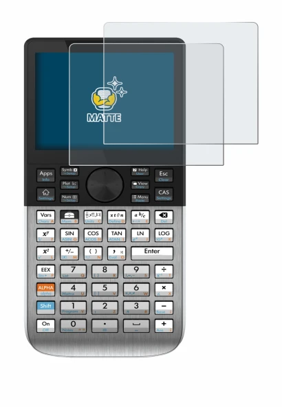 Abbildung des Geräts HP Prime mit einer Vielzahl des Displayschutzes.