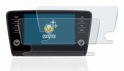 Abbildung des Geräts Skoda Octavia 2017 Infotainment System mit einer Vielzahl des Displayschutzes.