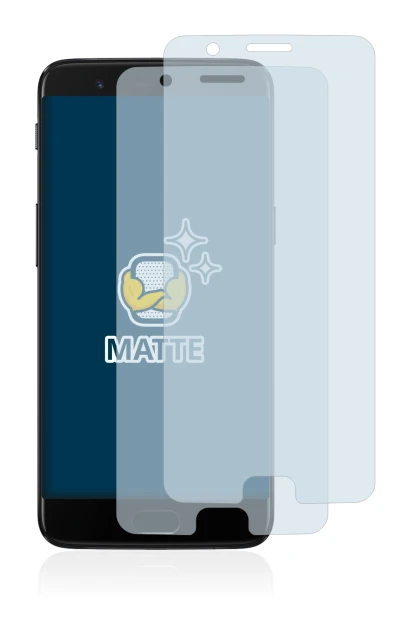 Abbildung des Geräts OnePlus 5 mit einer Vielzahl des Displayschutzes.