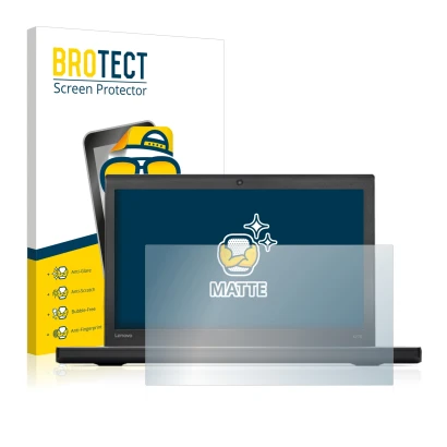 Vorderseite einer Produktverpackung mit dem Markenlogo BROTECT. Daneben ist das Gerät Lenovo ThinkPad X270 mit dem zugehörigen