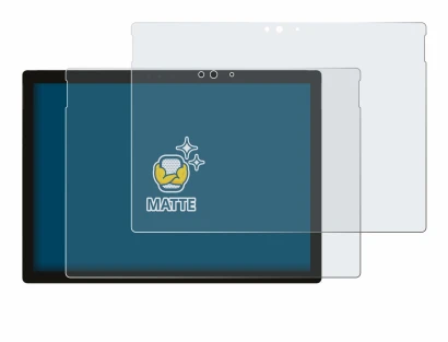 Abbildung des Geräts Microsoft Surface Pro 5 2017 mit einer Vielzahl des Displayschutzes.