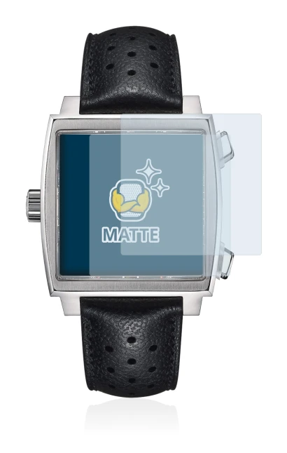 Abbildung des Geräts TAG Heuer Monaco (39 mm) mit einer Vielzahl des Displayschutzes.