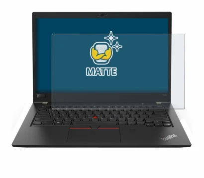 Abbildung des Geräts Lenovo ThinkPad T480s mit einer Vielzahl des Displayschutzes.