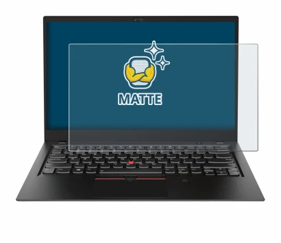 Abbildung des Geräts Lenovo ThinkPad X1 Carbon (6. Gen.) mit einer Vielzahl des Displayschutzes.