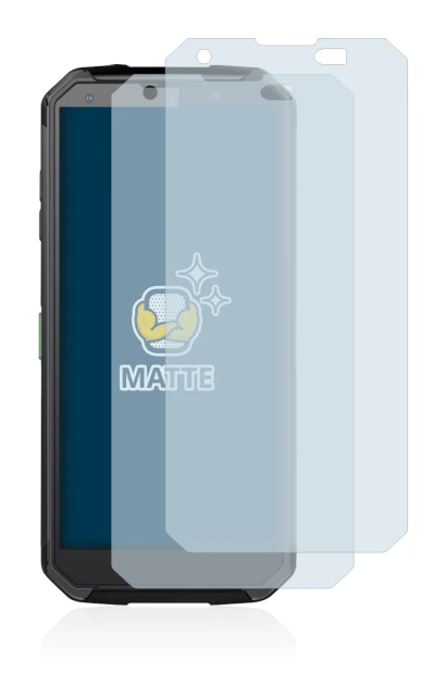 Abbildung des Geräts Blackview BV9500 mit einer Vielzahl des Displayschutzes.