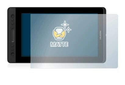 Abbildung des Geräts Huion Kamvas Pro 13 mit einer Vielzahl des Displayschutzes.